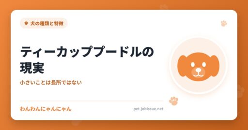ティーカッププードルの現実
