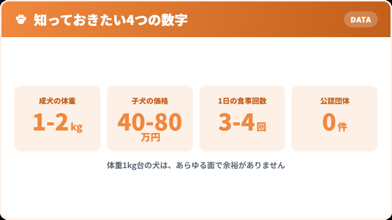 ティーカッププードルに関わる数字