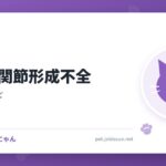猫の股関節形成不全