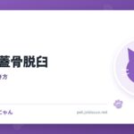 猫の膝蓋骨脱臼