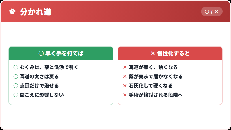慢性化するとどうなるか