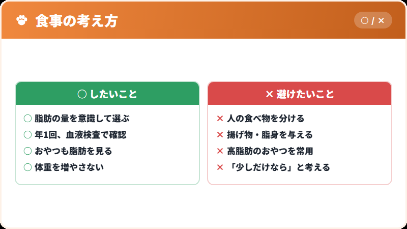 食事で気をつけること